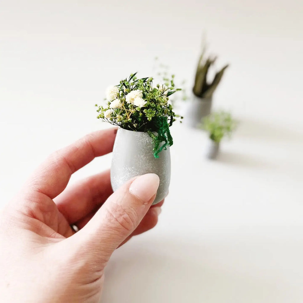 Miniature Dollhouse Plants: Set of 3