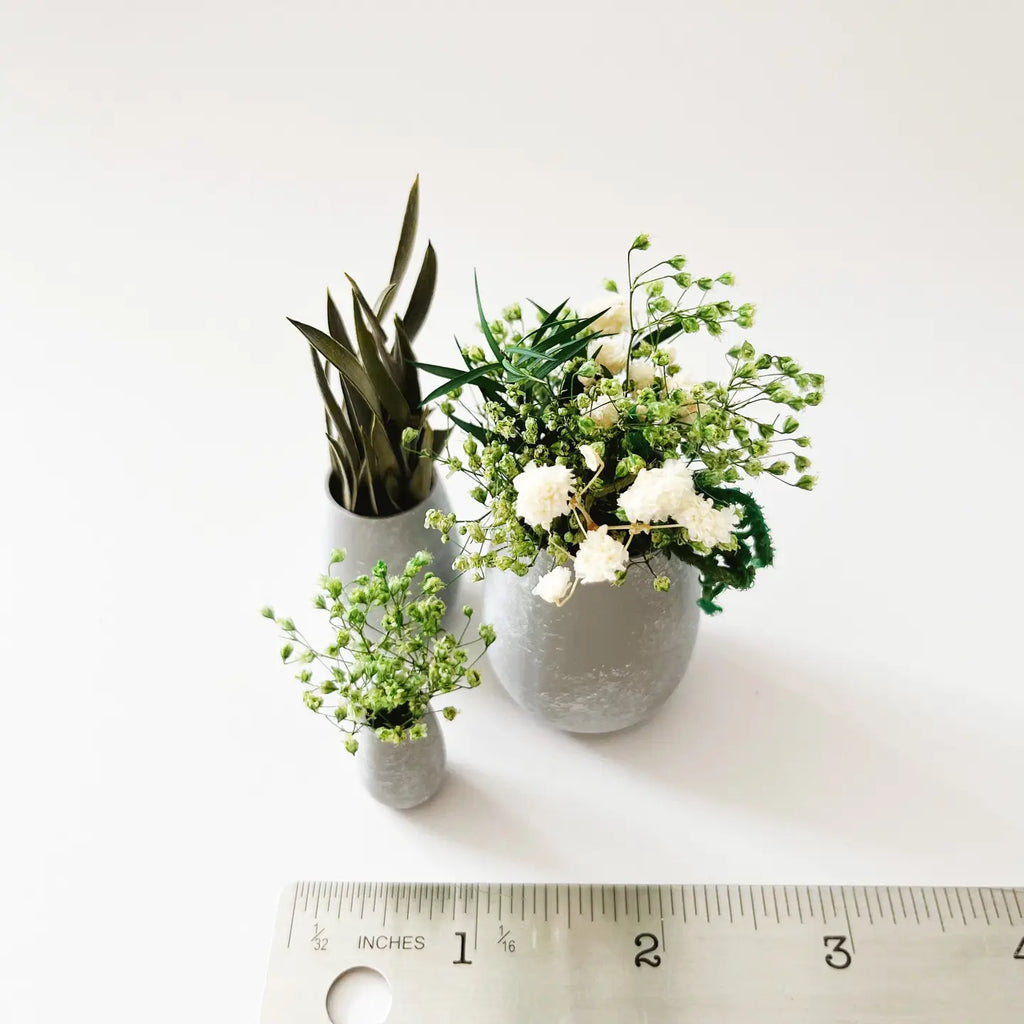 Miniature Dollhouse Plants: Set of 3