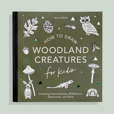 MUSHROOMS & WOODLAND CREATURES: A KIDS DRAWING BOOK (FALL)