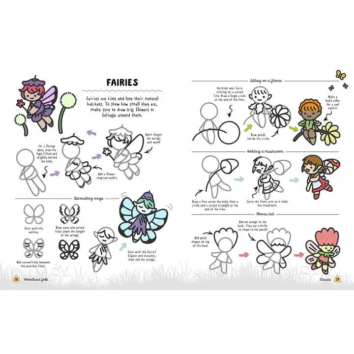 HOW TO DRAW CUTE WOODLAND FRIENDS BY ANGELA NGUYEN