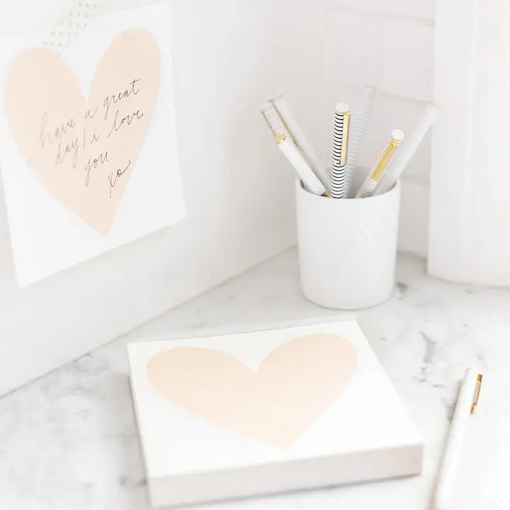 HEART DESK NOTEPAD