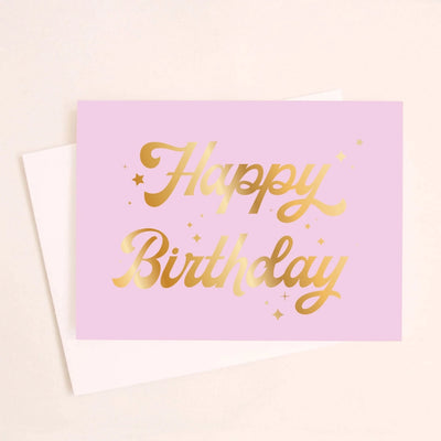 Happy Birthday Card | Gold Foil