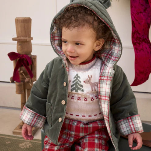 Christmas Fairisle Sweater + Red Plaid Pants