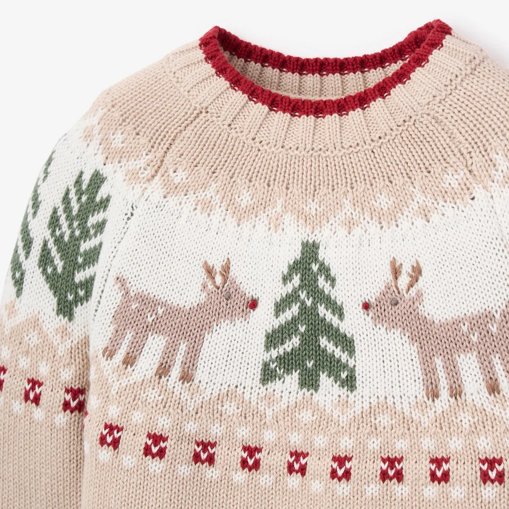Christmas Fairisle Sweater + Red Plaid Pants
