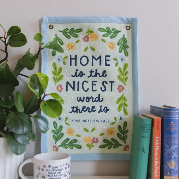 Home Little House On the Prairie Canvas Banner