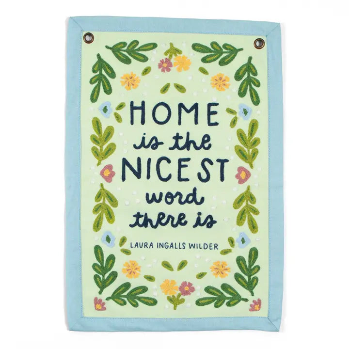 Home Little House On the Prairie Canvas Banner