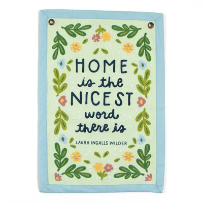 Home Little House On the Prairie Canvas Banner