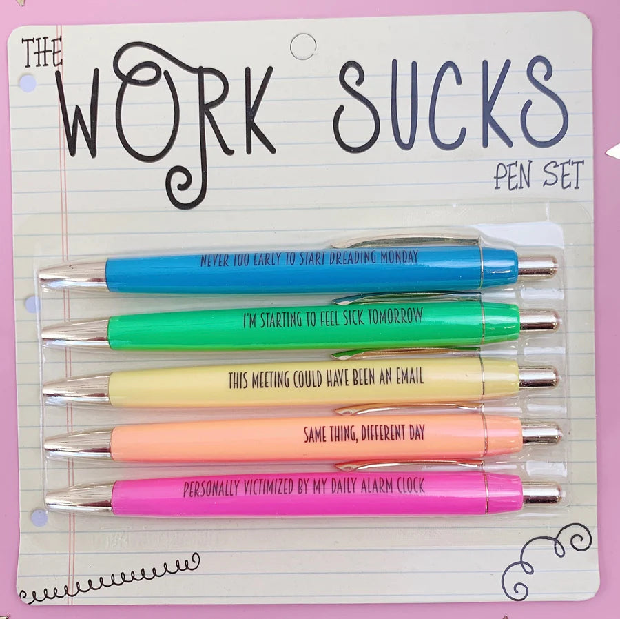 WORK SUCKS PEN SET