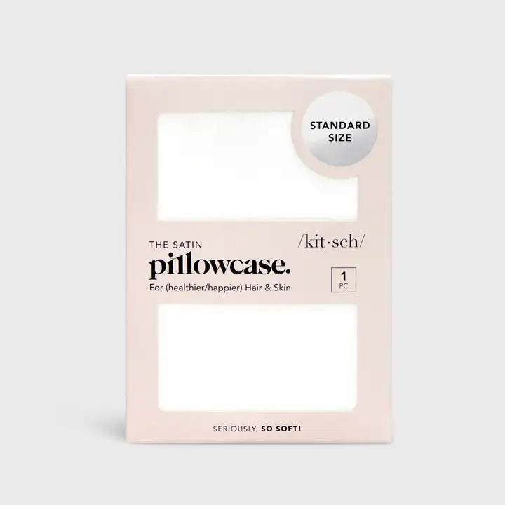 SATIN PILLOWCASE - IVORY