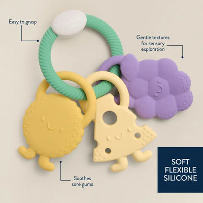 Itzy Trio™ Multi-Textured Silicone Teether Charcuterie