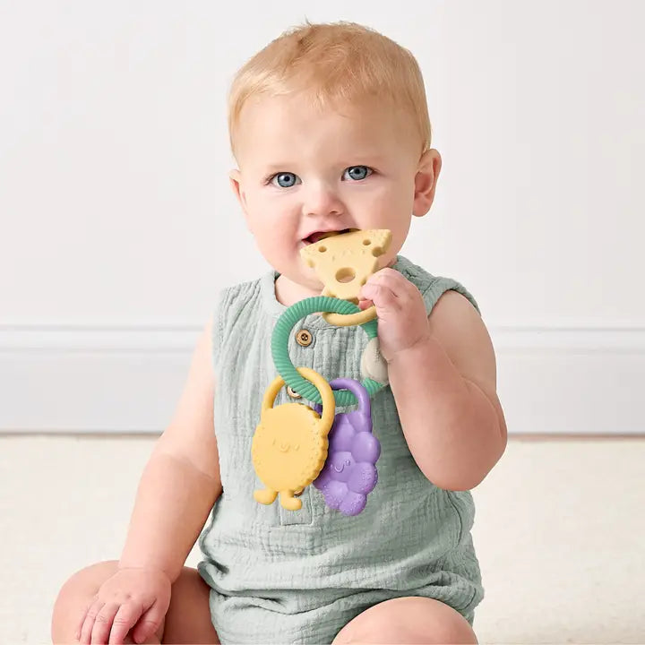 Itzy Trio™ Multi-Textured Silicone Teether Charcuterie