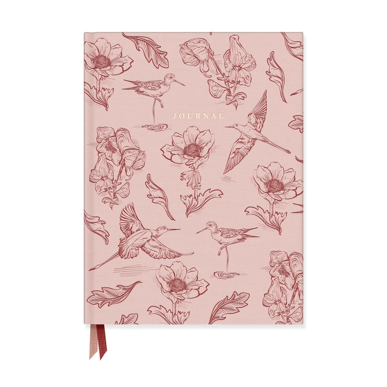 BOTANICAL BIRD TOILE JOURNAL