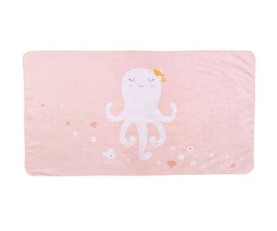 JOLIE THE OCTOPUS MICROFIBER CHILDREN'S BEACH TOWEL