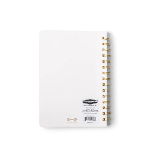 TEXTURED PAPER TWIN WIRE NOTEBOOK - MEDIUM SPECKLED IVORY