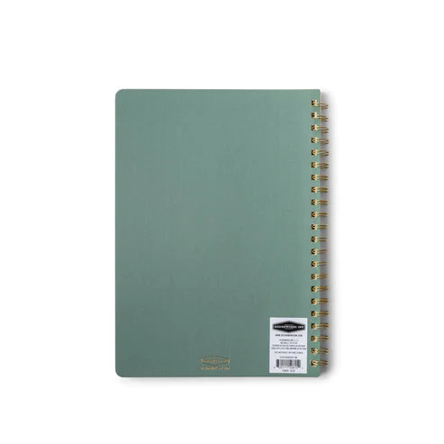 TEXTURED PAPER TWIN WIRE NOTEBOOK - LARGE JUNIPER