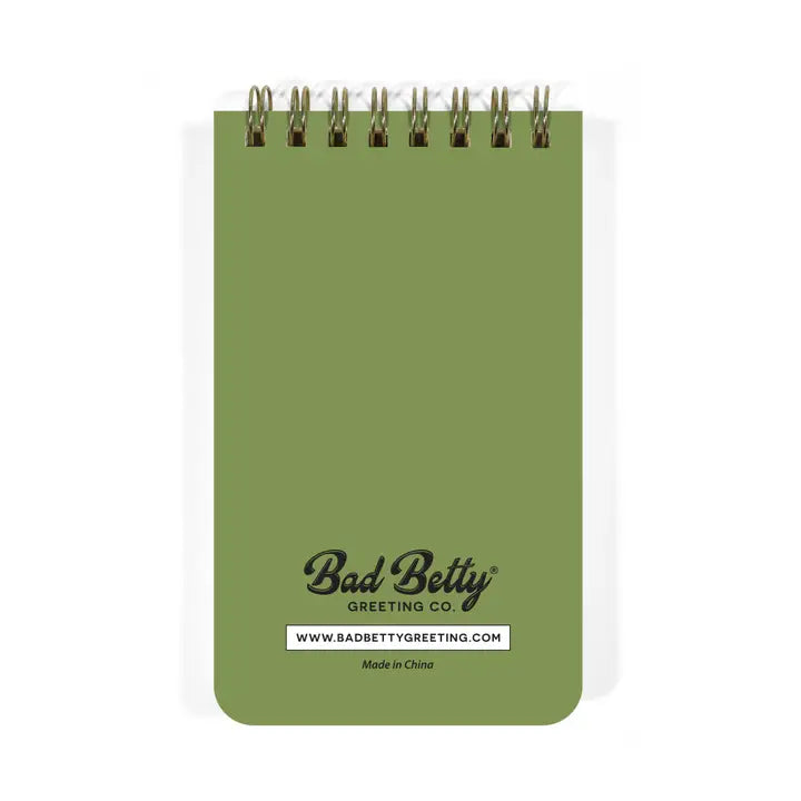 SILENTLY JUDGING YOU - FUNNY 3x5 SPIRAL MEMO NOTEPAD