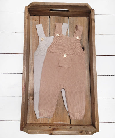 Knit Jumper, Suspender Overalls Pants