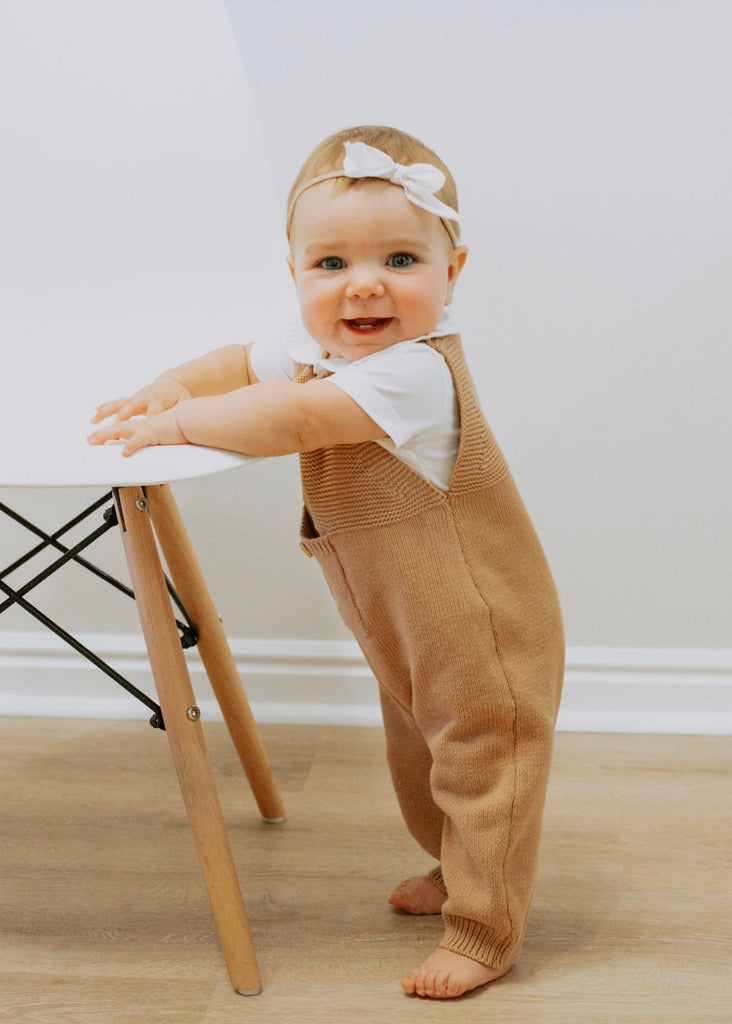 Knit Jumper, Suspender Overalls Pants