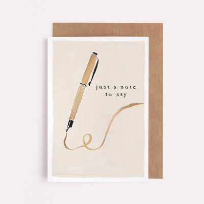 JUST A NOTE CARD