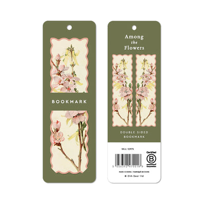 Scalloped Among the Flowers Premium Bookmark