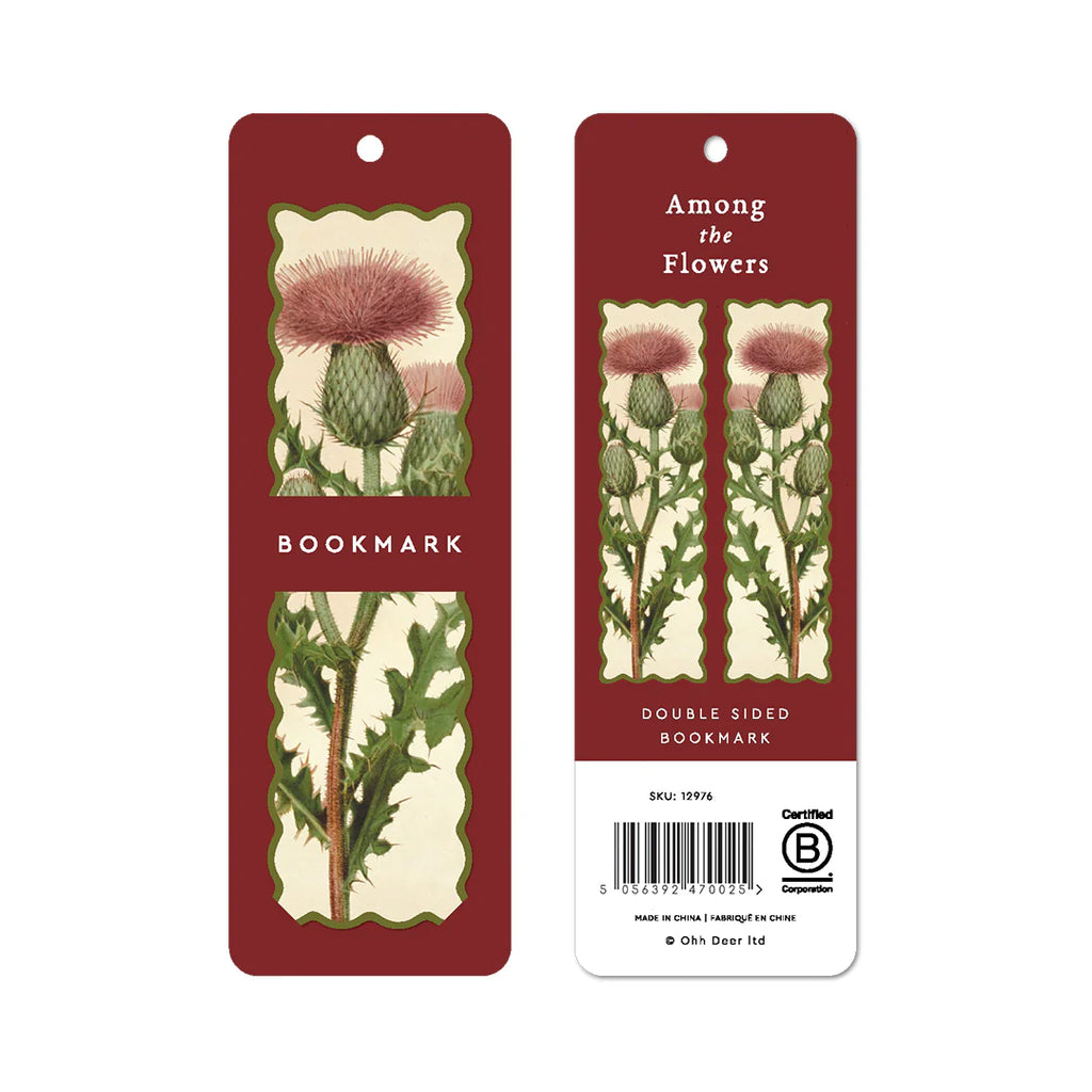 Scalloped Among the Flowers Premium Bookmark