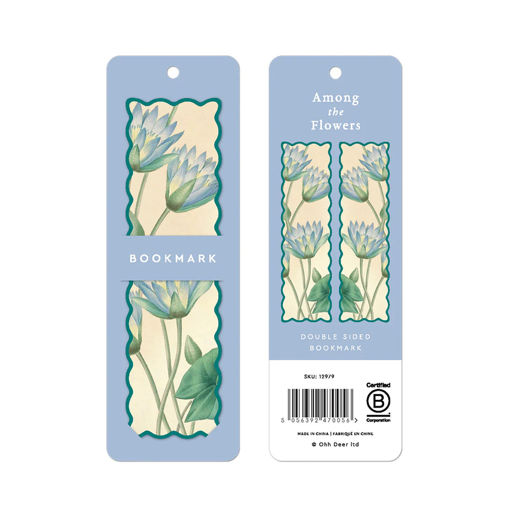 Scalloped Among the Flowers Premium Bookmark
