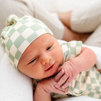 Knit Top Knot Hat - Lou Lou