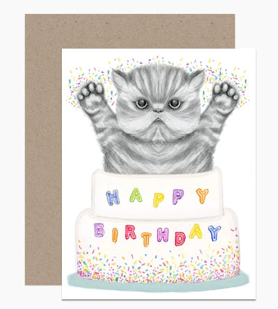 KITTEN CAKE CARD