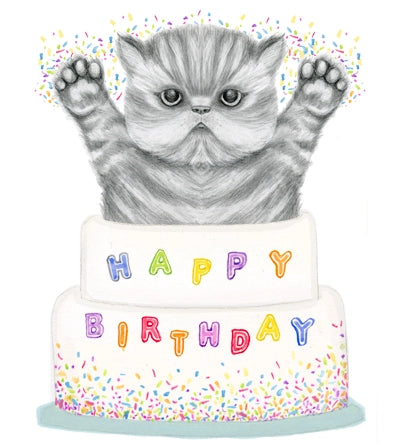 KITTEN CAKE CARD