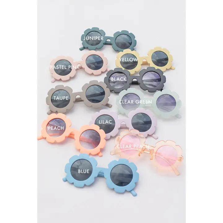 Kids Toddler Flower Sunglasses