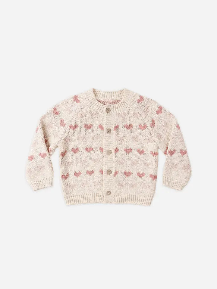 Knit Cardigan Hearts
