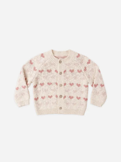Knit Cardigan Hearts