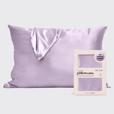 SATIN PILLOWCASE - LAVENDER