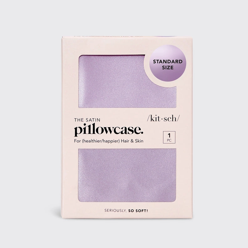 SATIN PILLOWCASE - LAVENDER