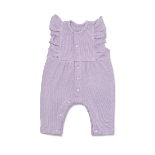 WAFFLE RUFFLE COVERALL