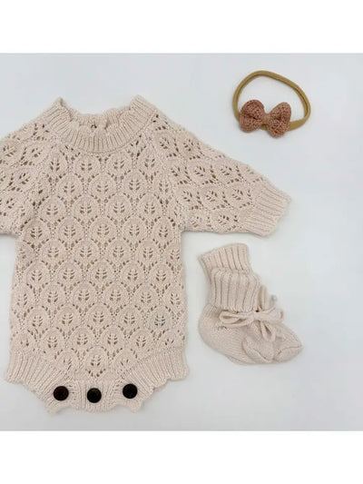 Light Cream Lace Romper