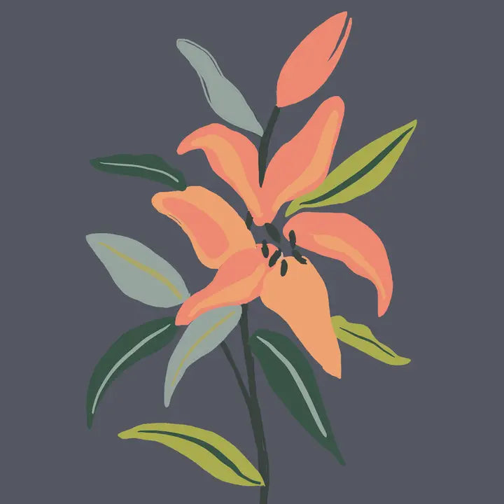Lillies in Bloom Meditative Art Paint By Number Kit+ Easel
