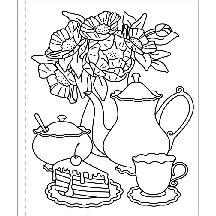 Large Print Coloring Book - Home Sweet Home