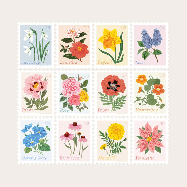 LILAC, APRIL FLOWER | STAMP-STYLE VINYL STICKER (COPY)