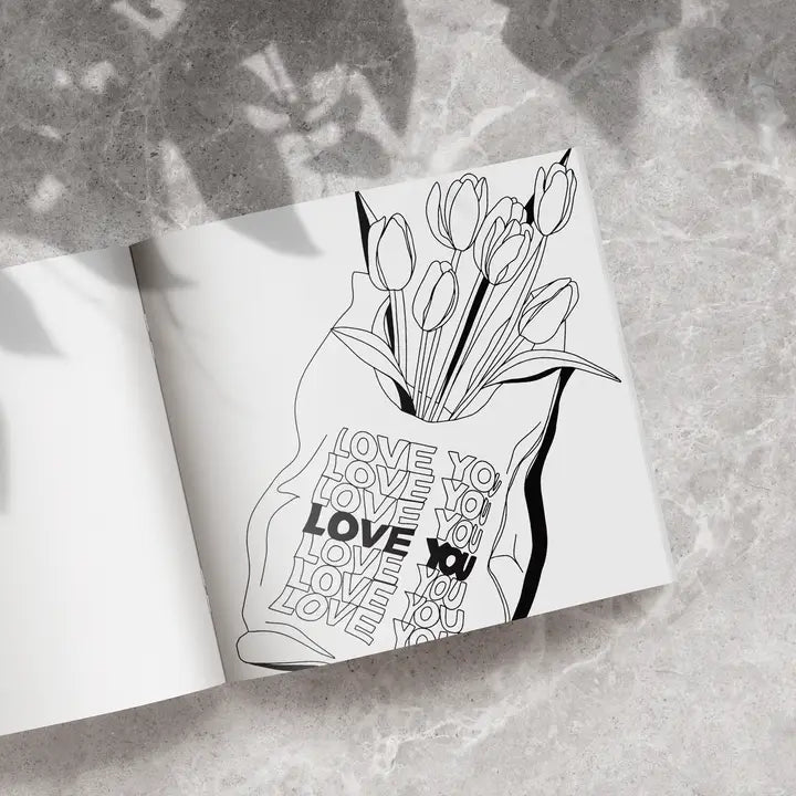 LOVE IN BLOOM - COLORING BOOK