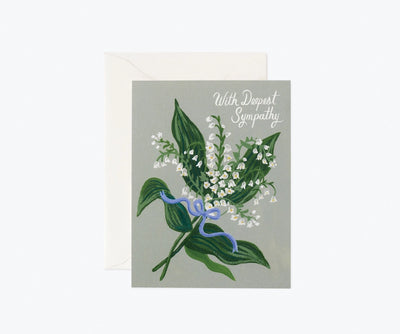 LILY OF THE VALLEY SYMPATHY CARD