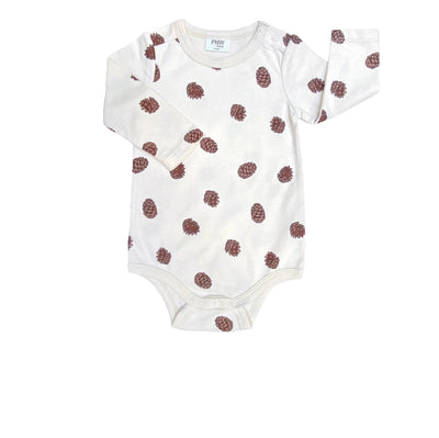 Long Sleeve Bodysuit - Pinecones