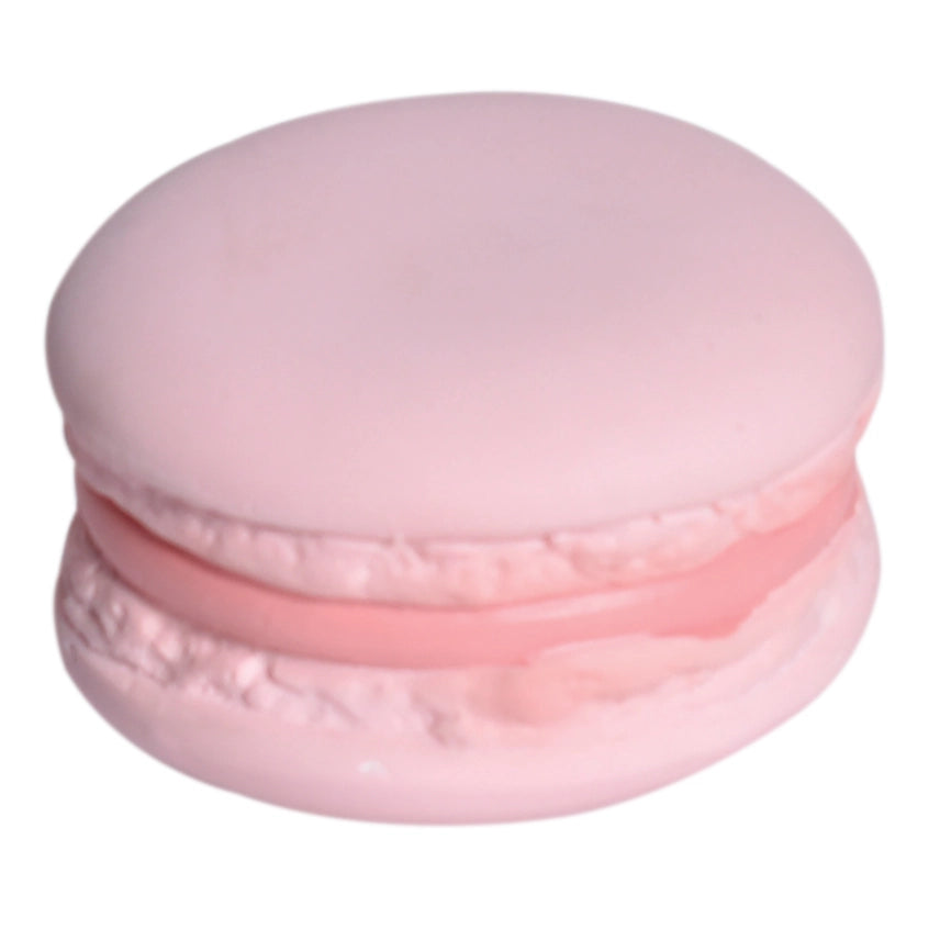 MACAROON NATURAL RUBBER TEETHER, RATTLE & PRETEND PLAY
