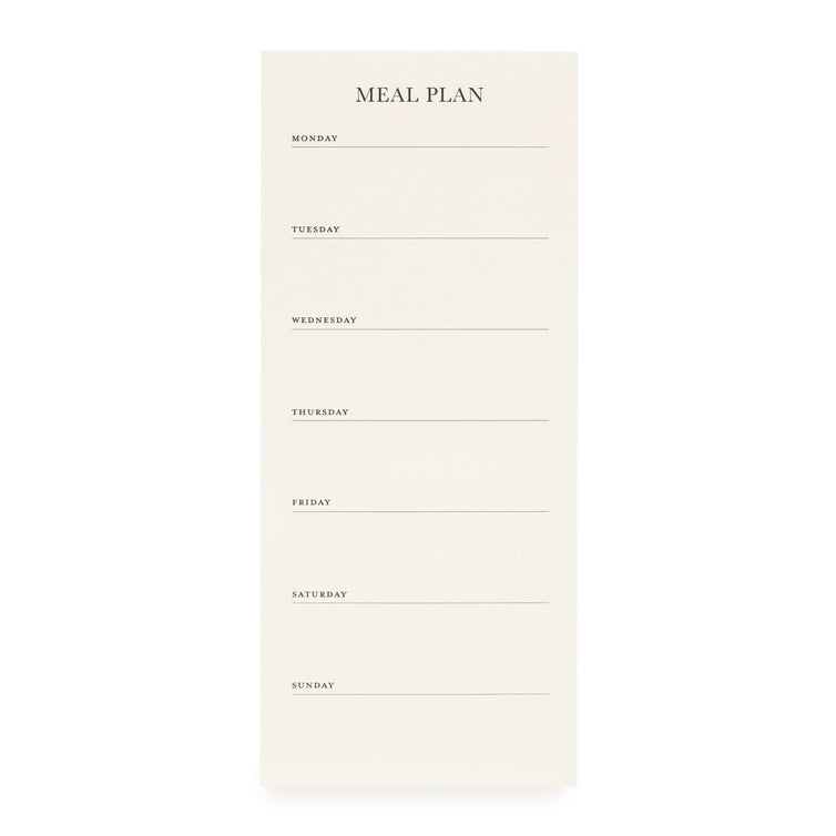 MAGNETIC NOTEPAD, MEAL PLAN