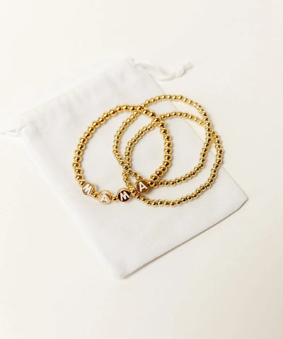 Mama Bracelet Set | 18K Gold Plated Set of 3 For Mom