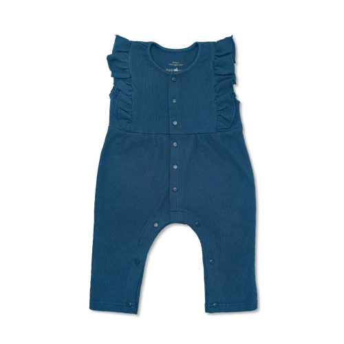 WAFFLE RUFFLE COVERALL