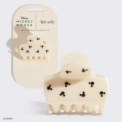 KITSCH & MICKEY AND MINNIE RECYCLED PUFFY CLAW CLIP - CREAM