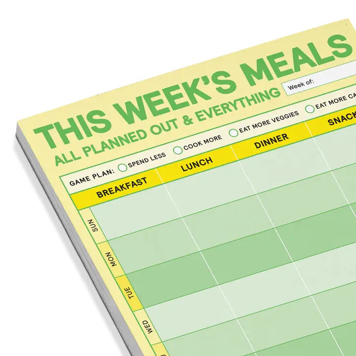 THIS WEEK'S MEALS BIG & STICKY NOTEPAD