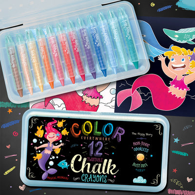 COLOR EVERYWHERE CHALK CRAYONS - MAGICAL MERMAIDS