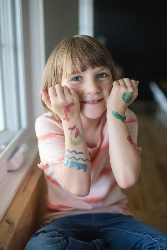 MERMAID TEMPORARY TATTOOS 18PCS